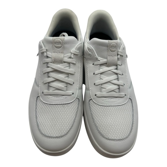 Kizik‎ Oslo Shoes Mens Sz 11.5 Optic White Leather Athletic Sneakers - Picture 4 of 9